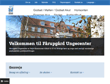 Tablet Screenshot of faarupgaard.vejle.dk