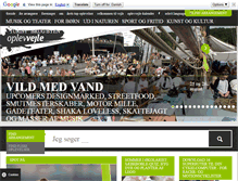 Tablet Screenshot of oplev.vejle.dk